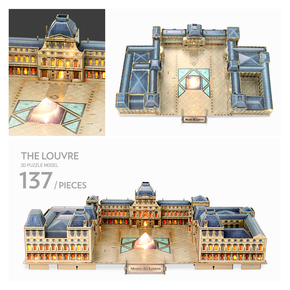 Puzzle 3D - Musée du Louvre