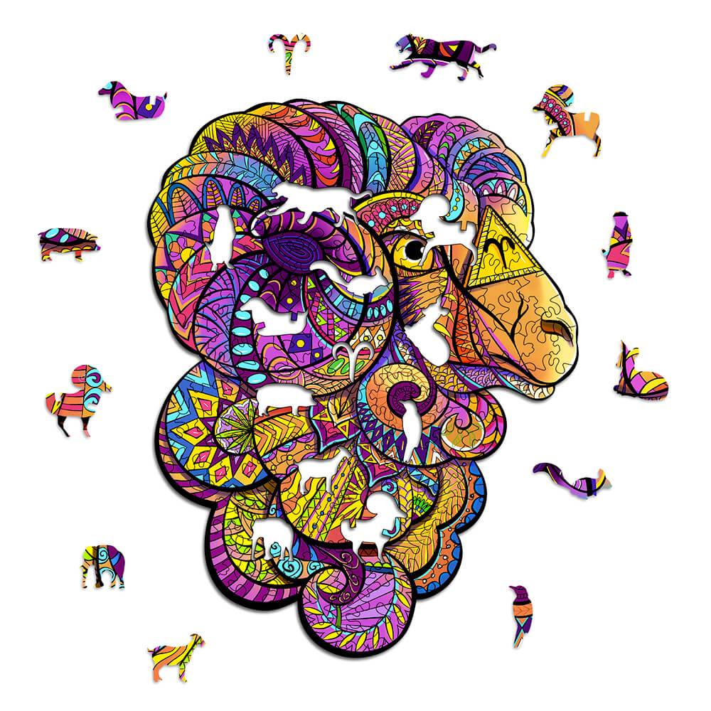 Puzzle En Bois - Bélier Signe du Zodiaque
