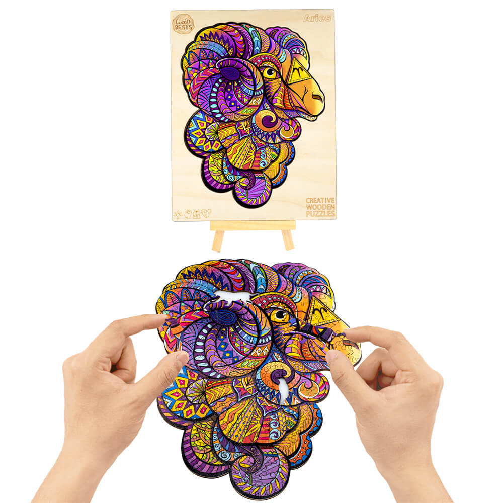 Puzzle En Bois - Bélier Signe du Zodiaque