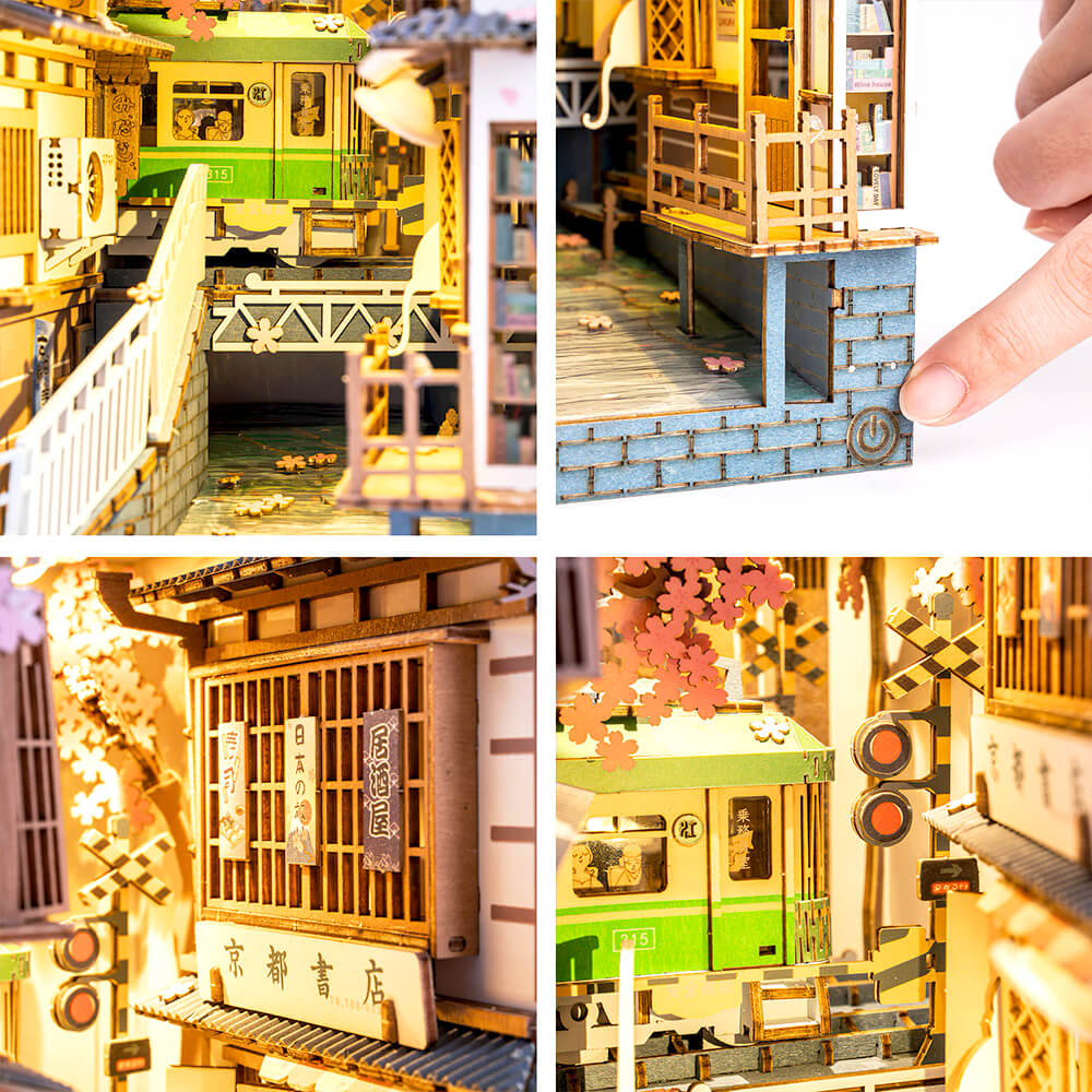Book Nook – Kit de maison de poupée miniature 3D à faire soi-même