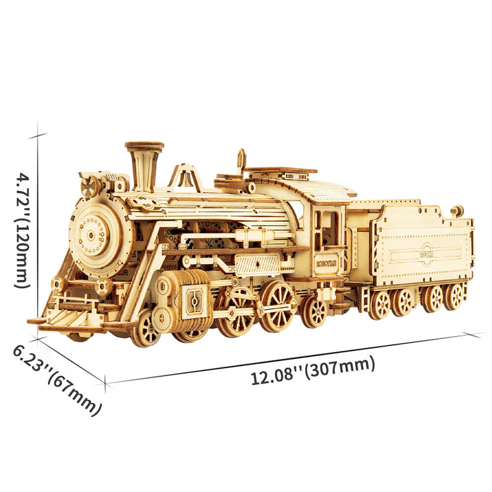 Maquette 3D Bois - Train Vapeur