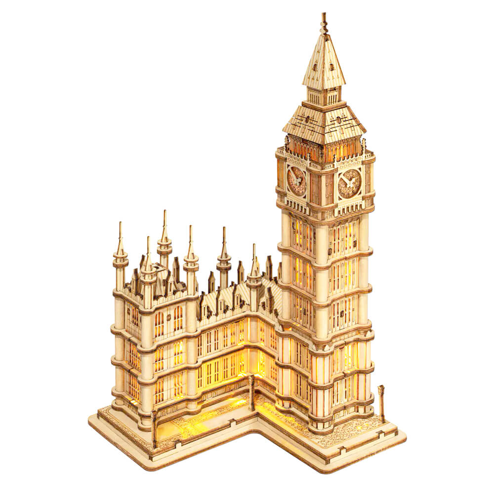 Maquette en Bois - Big Ben & Tower Bridge
