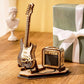 Maquette 3D Bois - Guitare Électrique