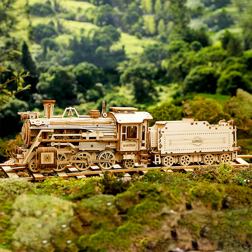 Maquette 3D Bois - Train Vapeur