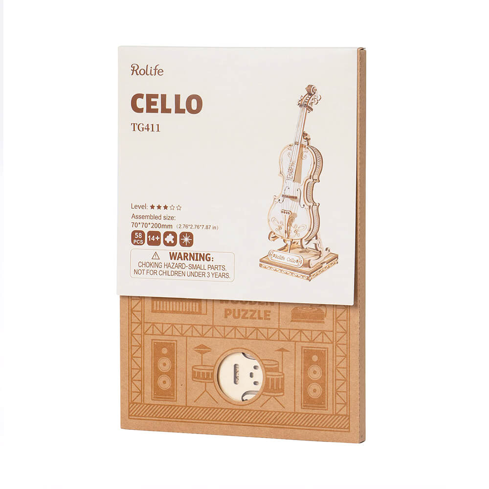 Maquette 3D Bois - Violoncelle