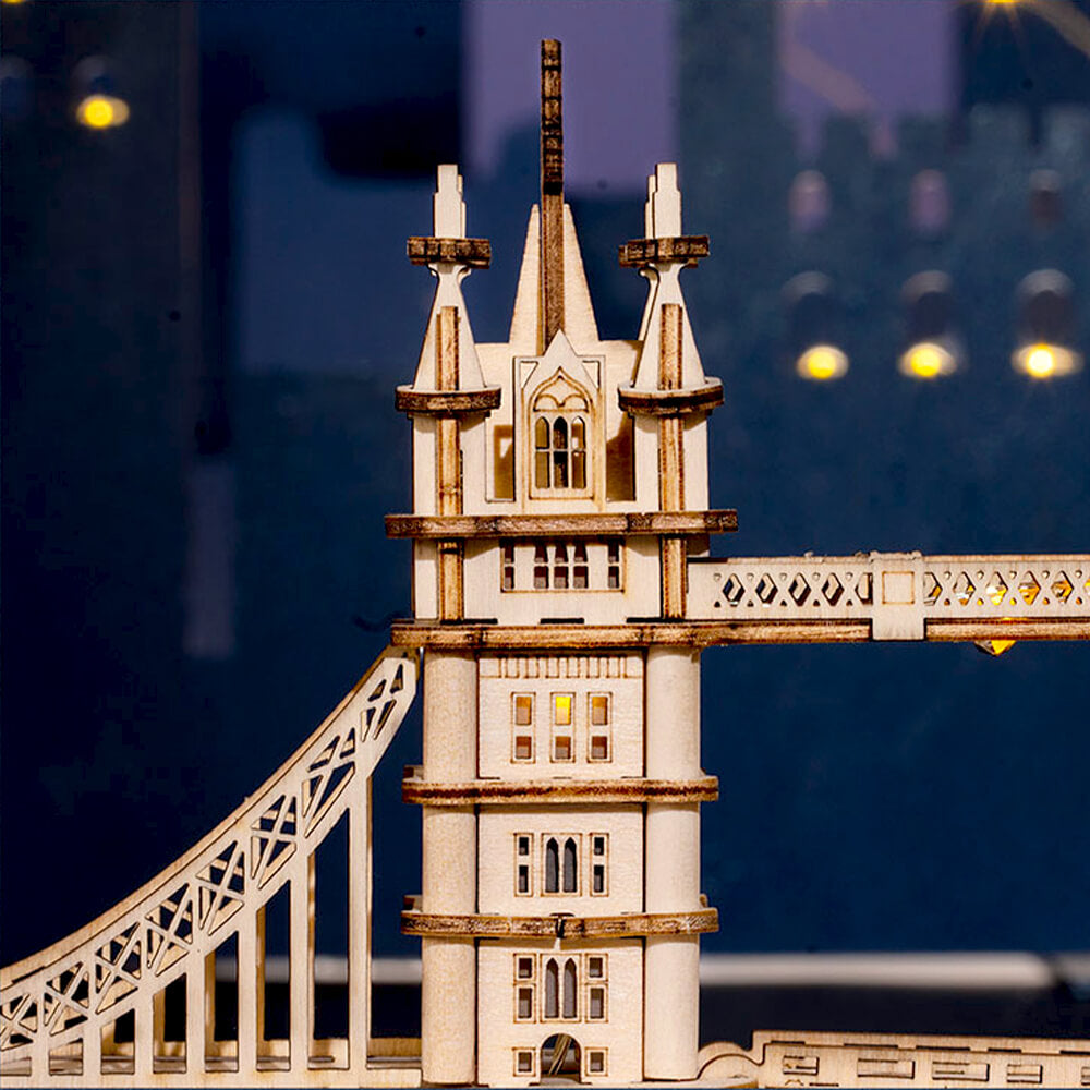 Maquette LED Bois - Tower Bridge
