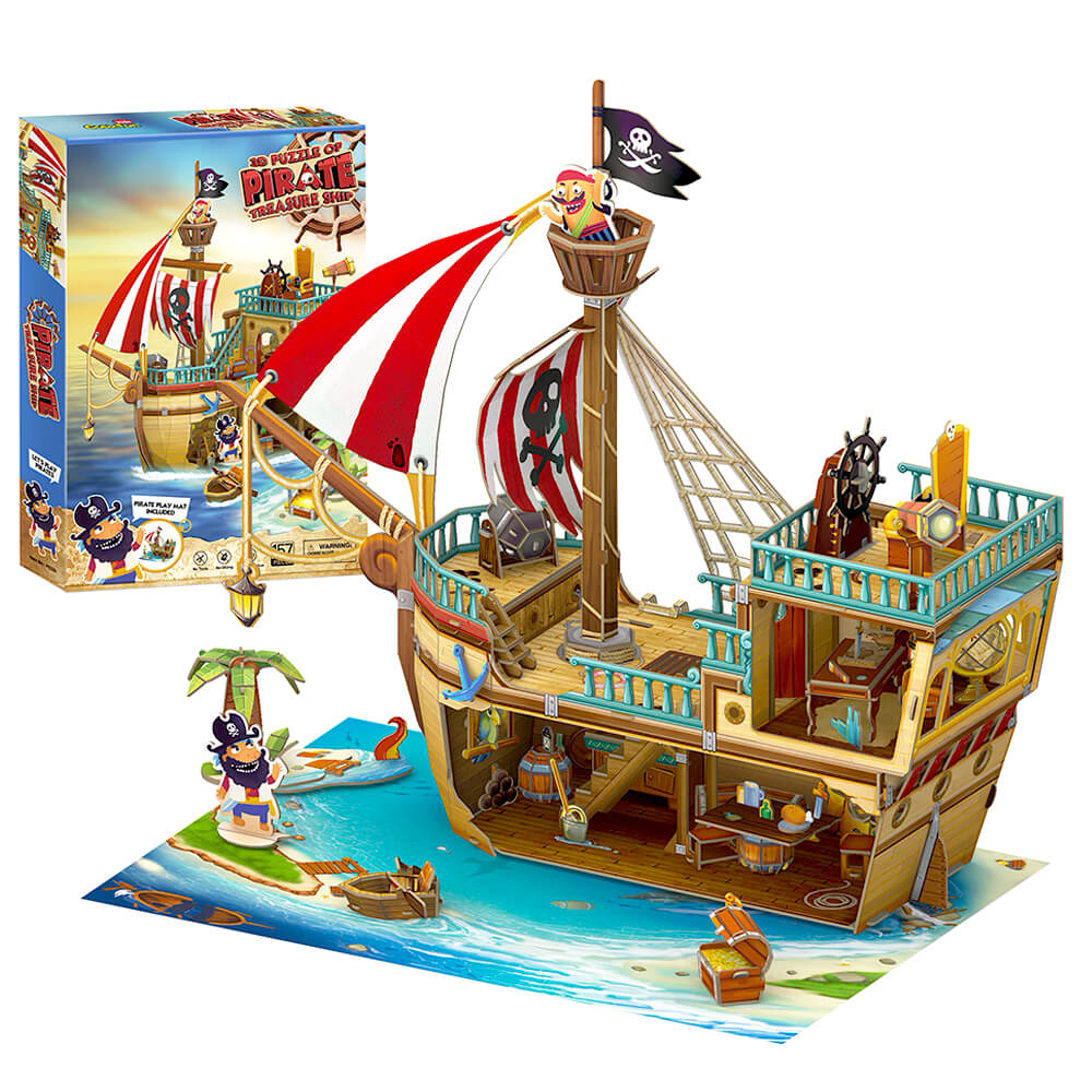 Puzzle 3D - Bateau Pirate