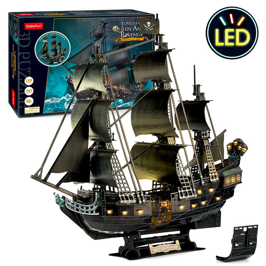 Puzzle 3D - Bateau Pirate Queen Anne's Revenge