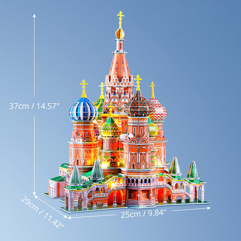 Puzzle 3D - Cathédrale Saint-Basile avec LED