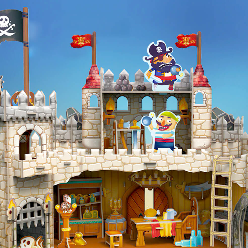 Puzzle 3D - Château Chevaliers & Pirates
