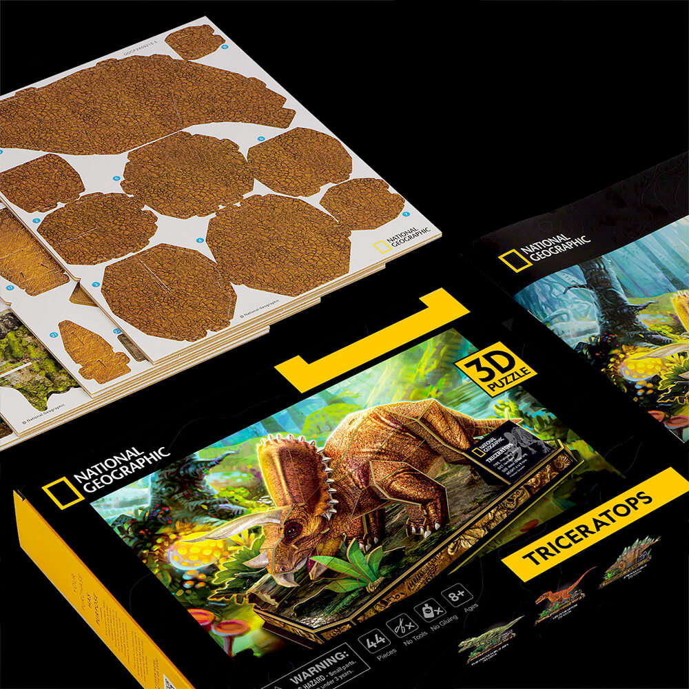 Puzzle 3D - Tricératops