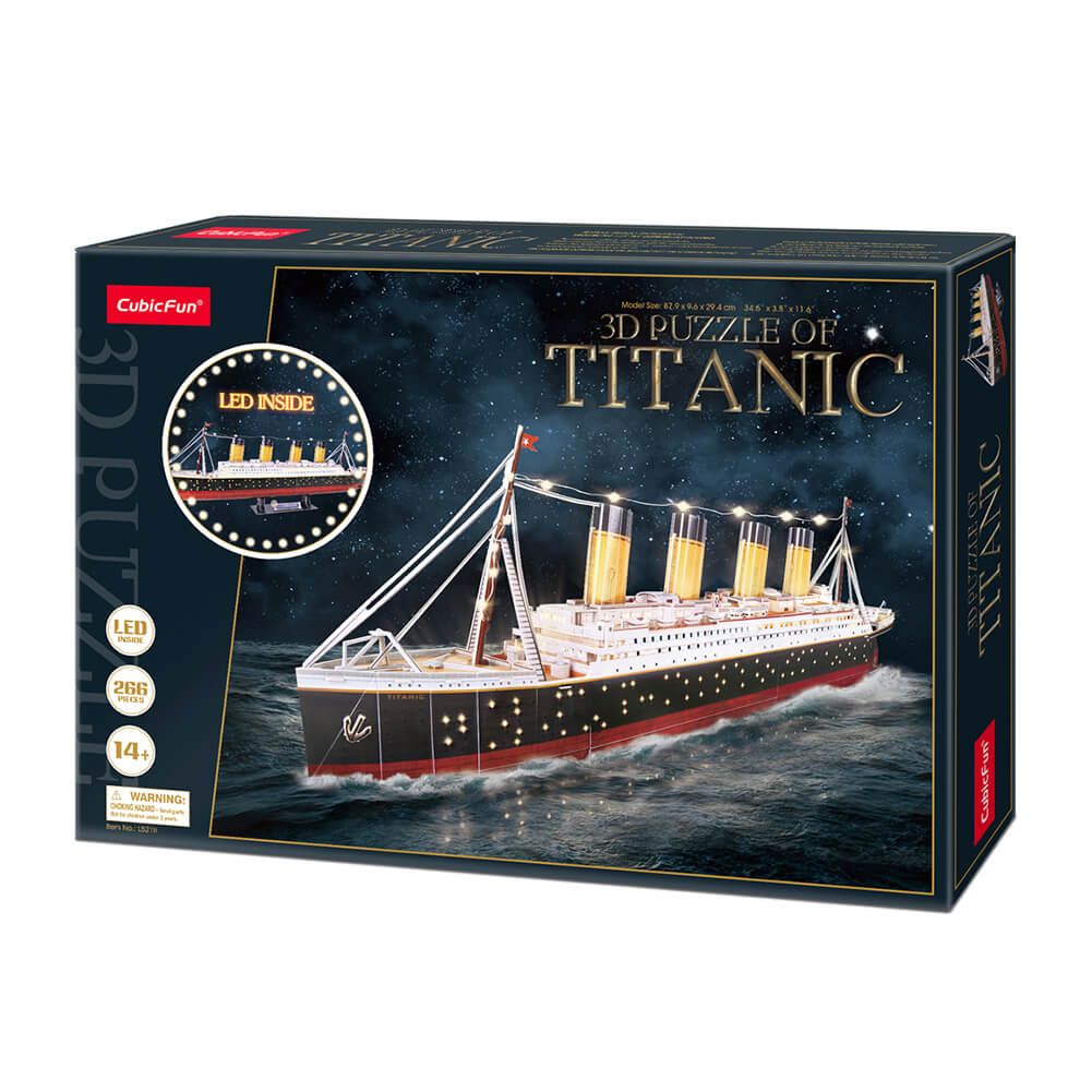 Party town Puzzle 3D - Maqueta Titanic LED, Maquetas para Construir  Adultos Y Niños, Titanic Maqueta, Maqueta Barco LED 266 Piezas, Puzzles  3D