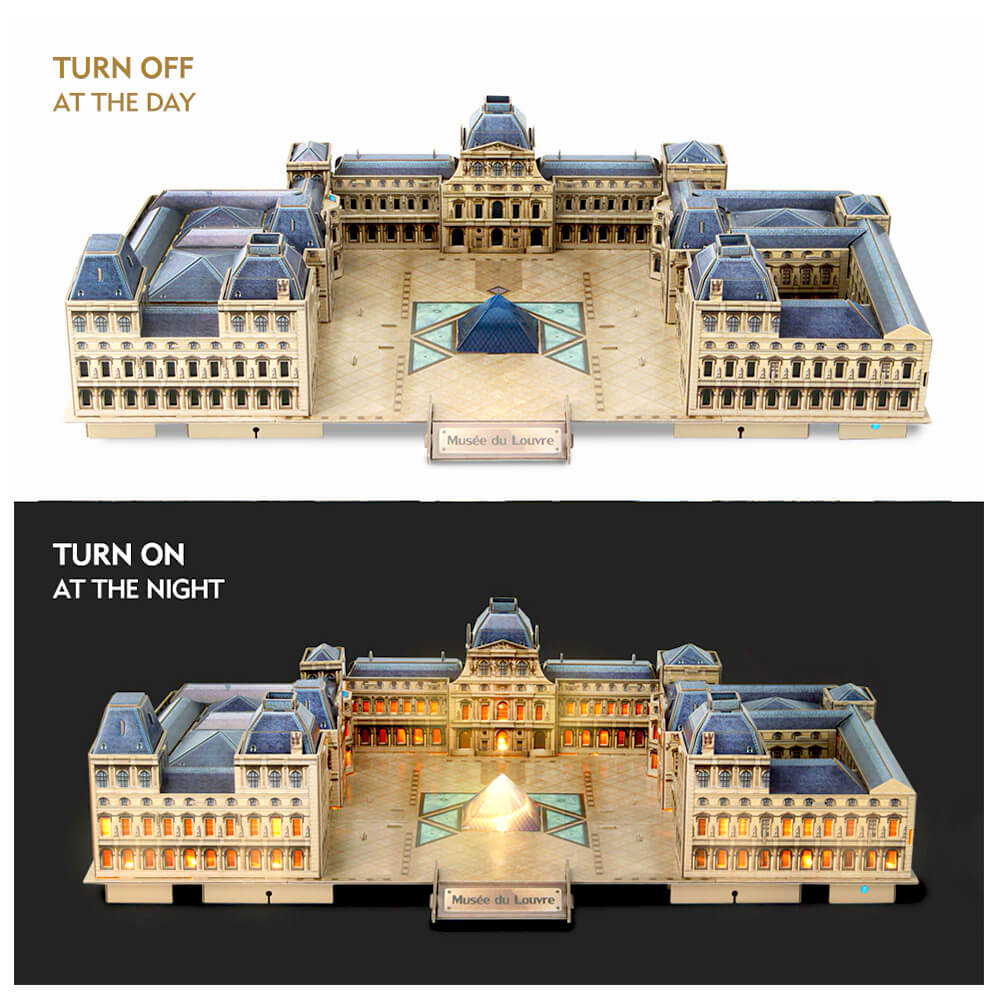 Puzzle 3D LED - Louvre