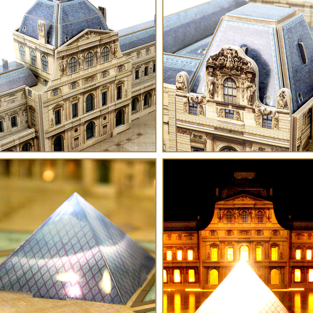 Puzzle 3D lumineux - Musée du Louvre