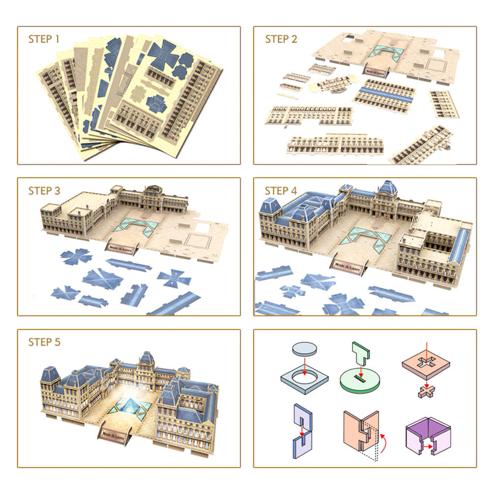 Puzzle 3D - Musée du Louvre