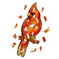 Puzzle En Bois - Cardinal Rouge