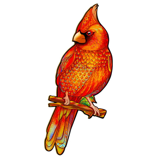 Puzzle En Bois - Cardinal Rouge