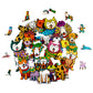 Puzzle En Bois - Chien Kawaii
