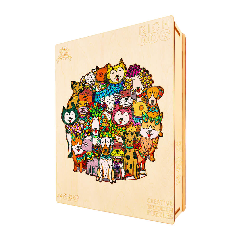 Puzzle En Bois - Chiens Kawaii