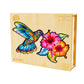 Puzzle En Bois - Colibri Fleurs
