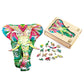 Puzzle En Bois - Éléphant Brillant