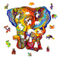 Puzzle En Bois - Éléphants