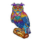 Puzzle En Bois - Hibou Majestueux