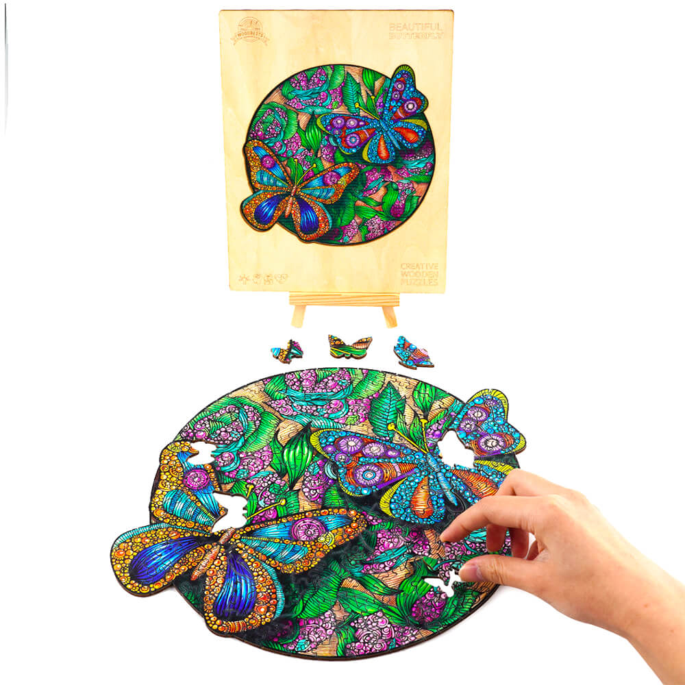 Puzzle En Bois - Papillons