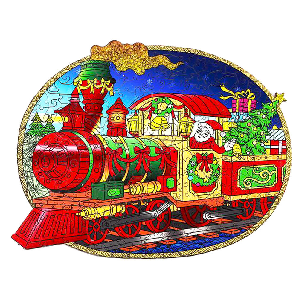 Puzzle En Bois - Train de Noël