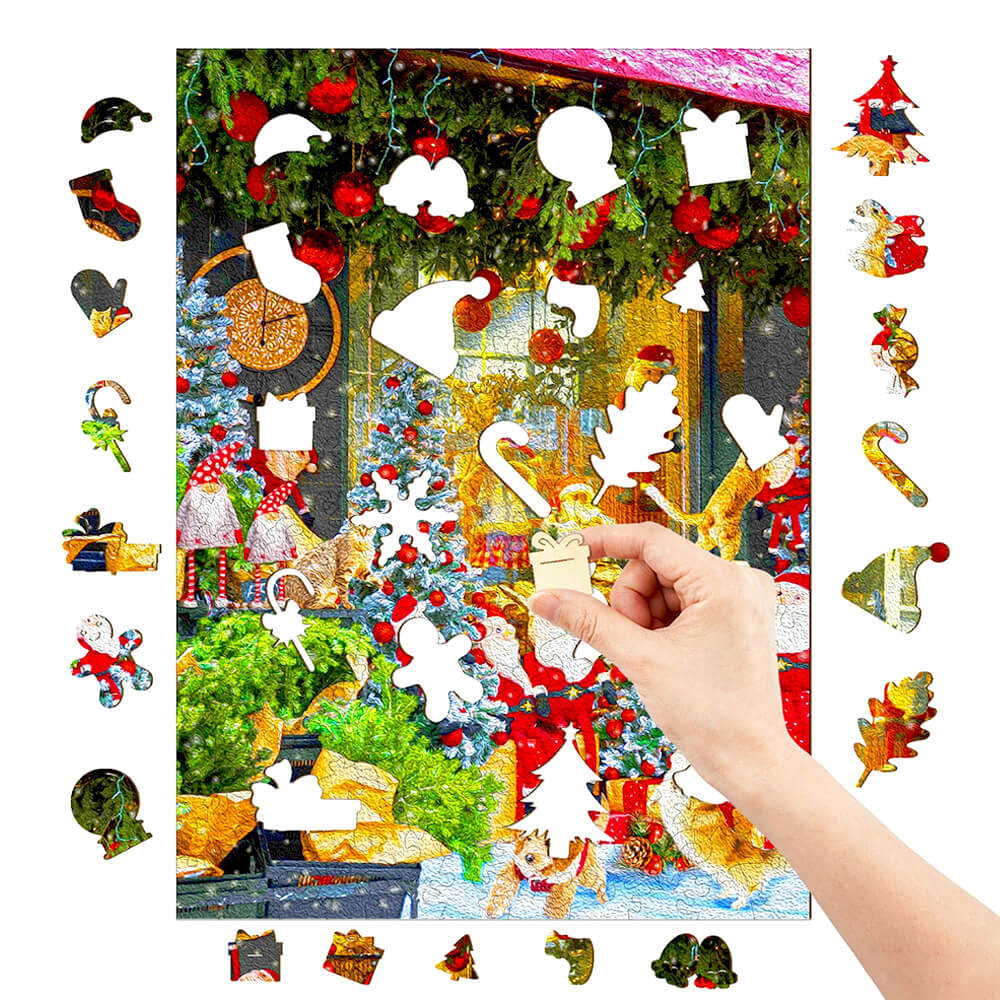 Puzzle En Bois - Boutique de Noël