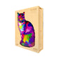 Puzzle En Bois - Chat Arc-en-Ciel