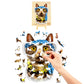 Puzzle En Bois - Chat Moderne