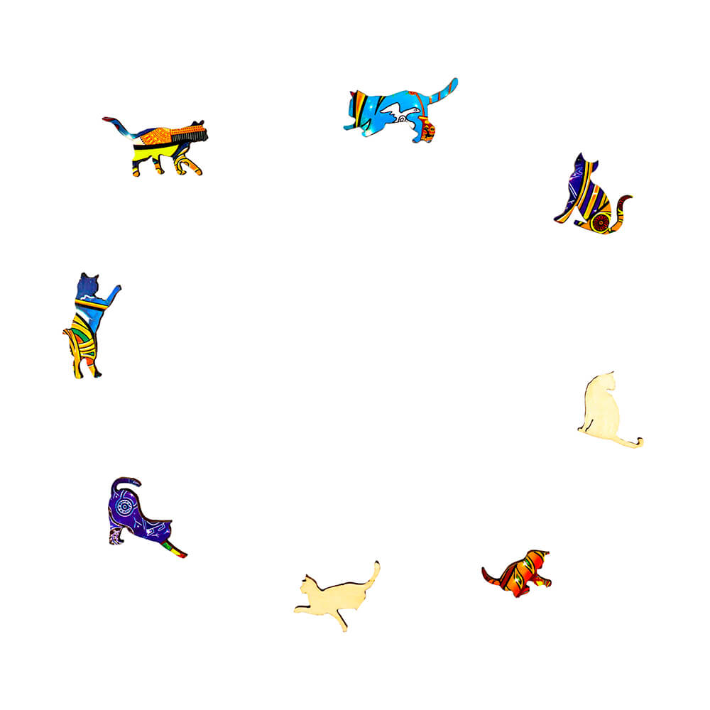 Puzzle En Bois - Chat Statut