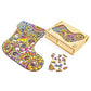 Puzzle En Bois - Chaussette de Noël