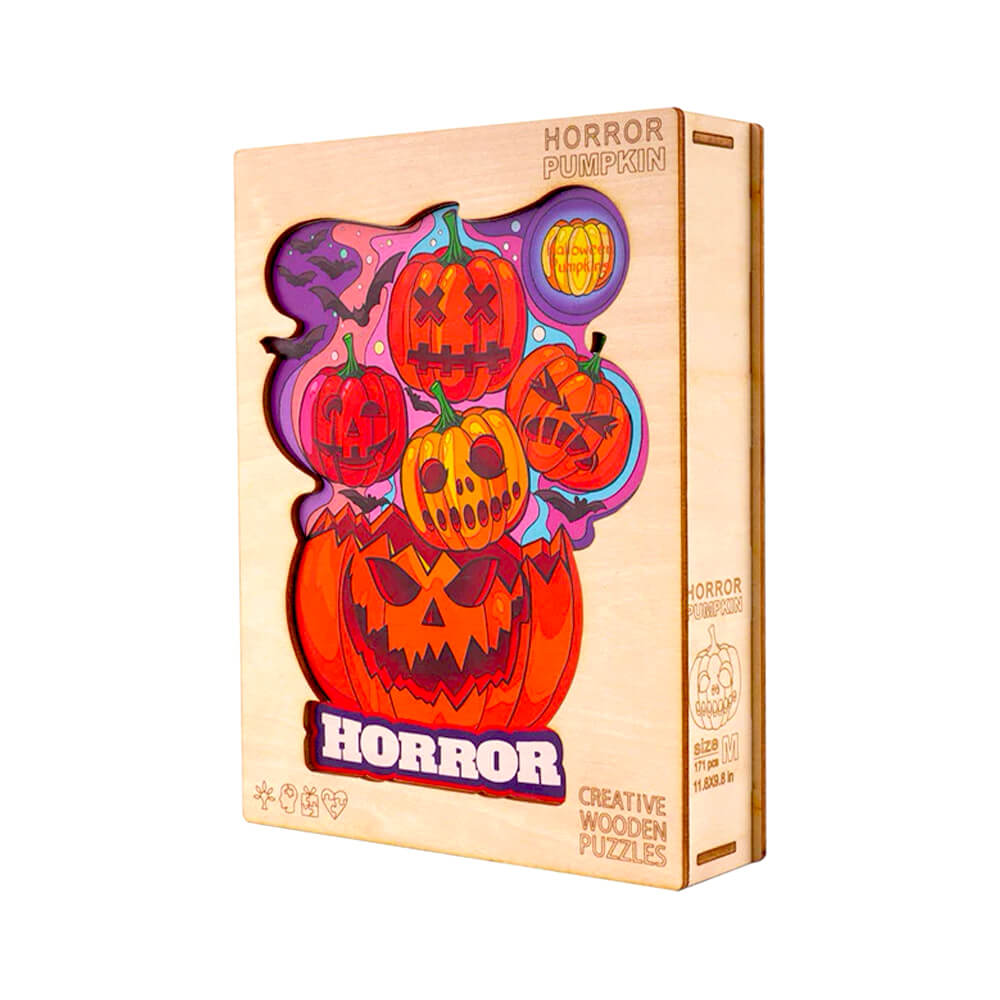 Puzzle En Bois - Citrouille Halloween