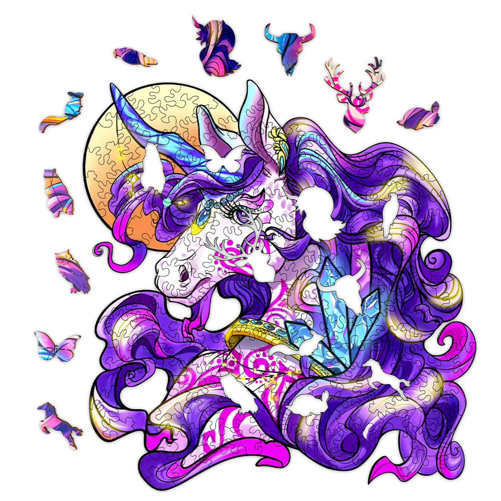 Puzzle inspiré de la licorne, Unidragon, Puzzle