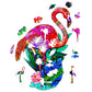 Puzzle En Bois - Flamant Rose