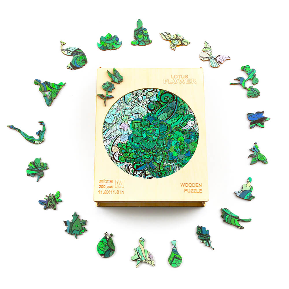 Puzzle En Bois - Fleur de Lotus