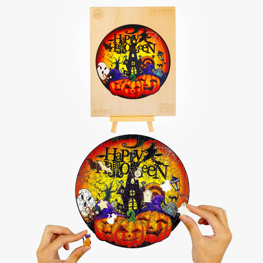 Puzzle En Bois - Happy Halloween