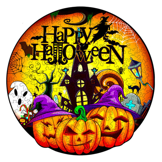 Puzzle En Bois - Happy Halloween