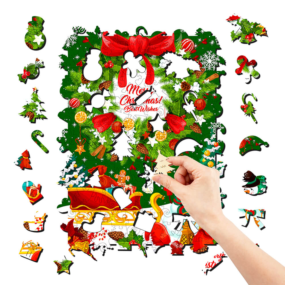 Puzzle En Bois - Joyeuses Fêtes de Noël – Puzzl Wood