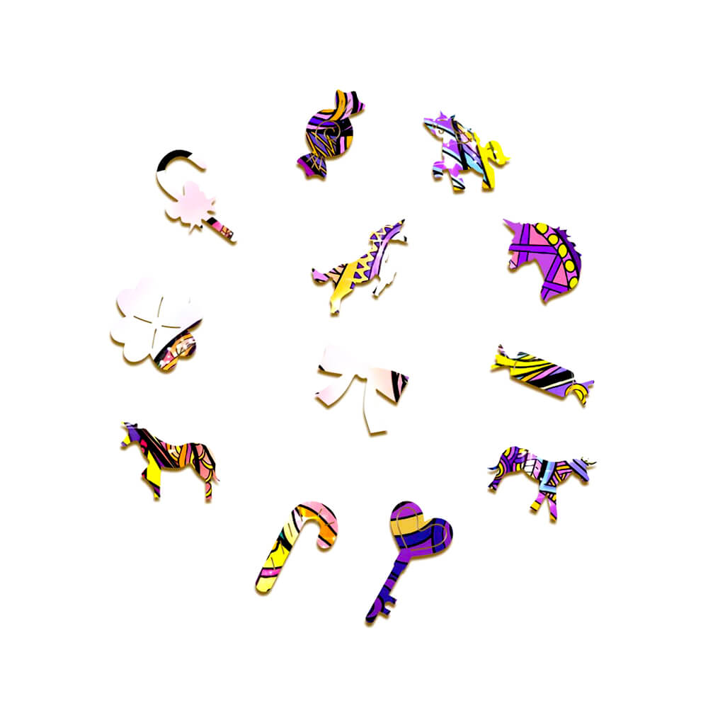 Puzzle En Bois - Licorne