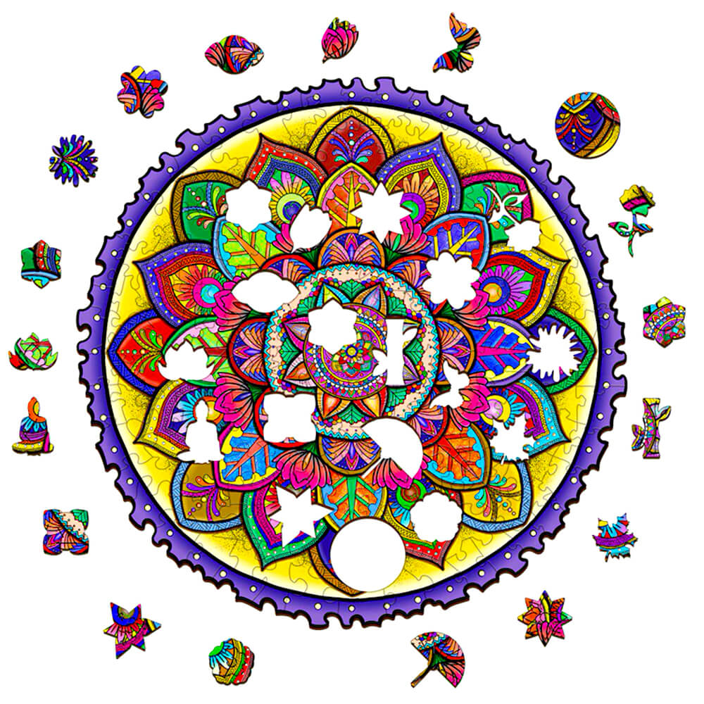 Puzzle En Bois - Mandala
