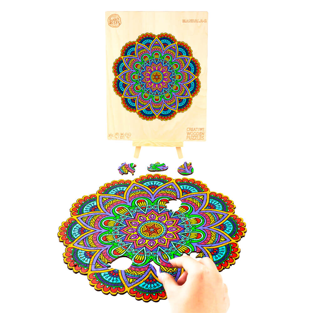 Puzzle En Bois - Mandala Fleur