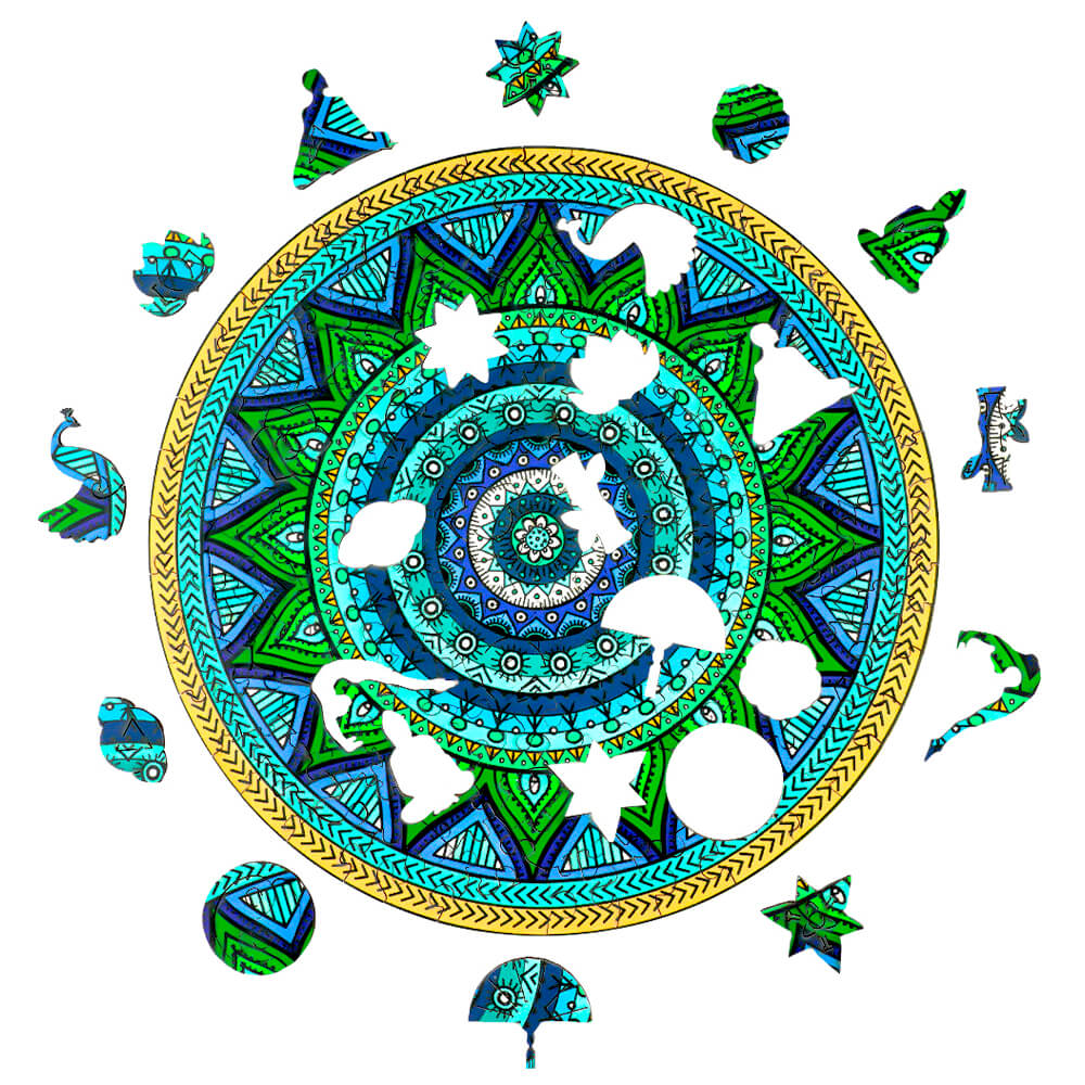 Puzzle En Bois - Mandala Lotus