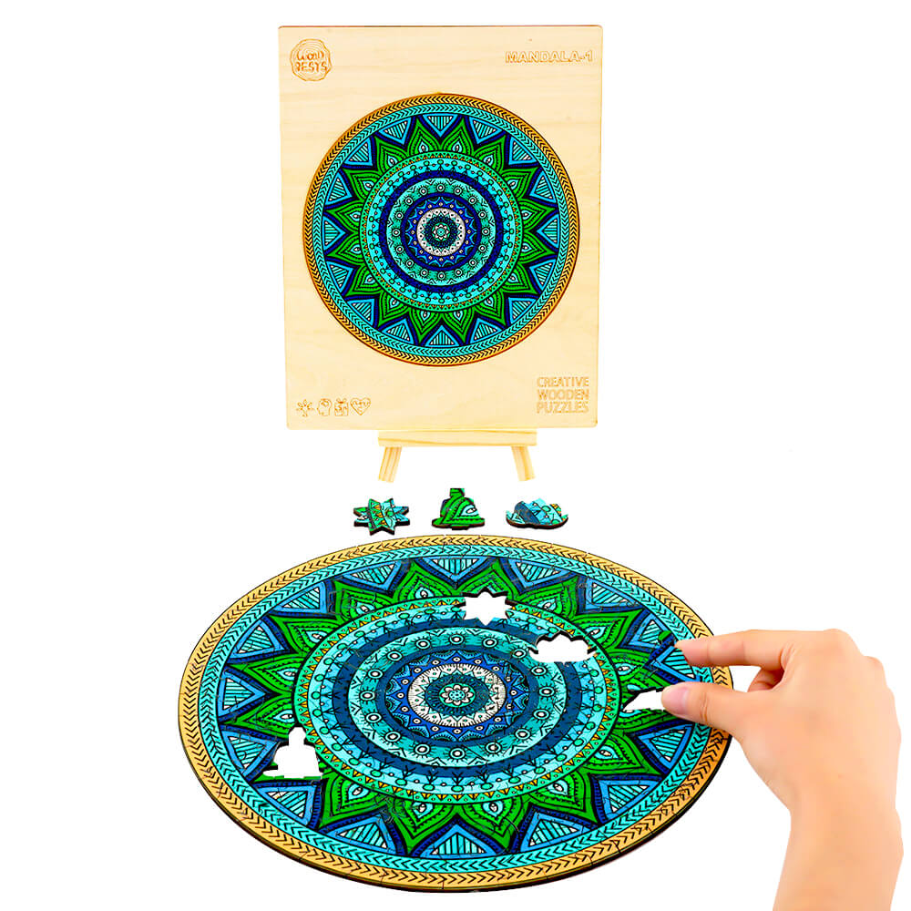 Puzzle En Bois - Mandala Lotus