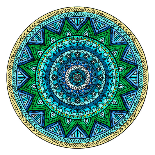 Puzzle En Bois - Mandala Lotus