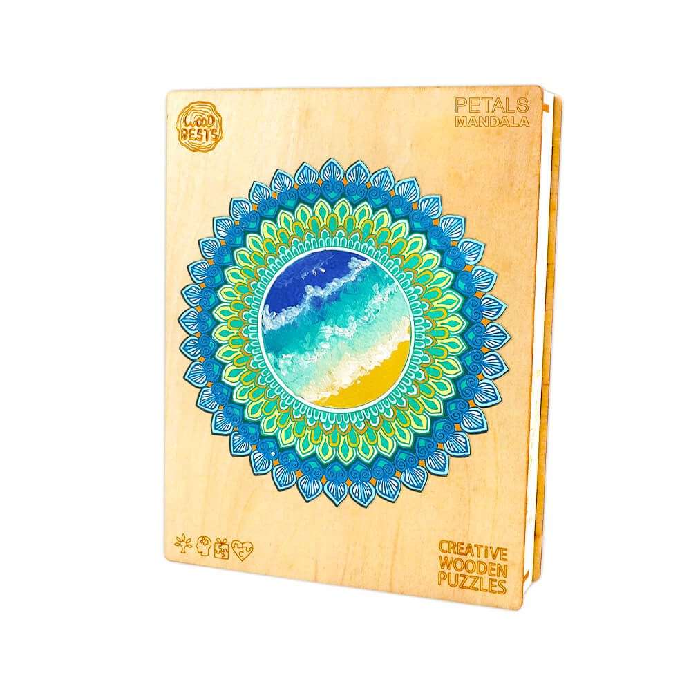 Puzzle En Bois - Mandala Pétales