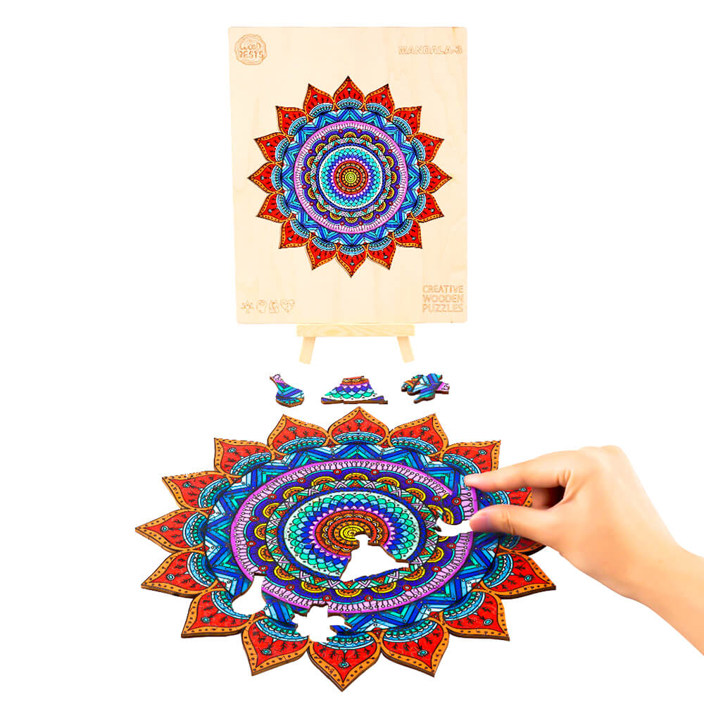 Puzzle En Bois - Mandala Universel