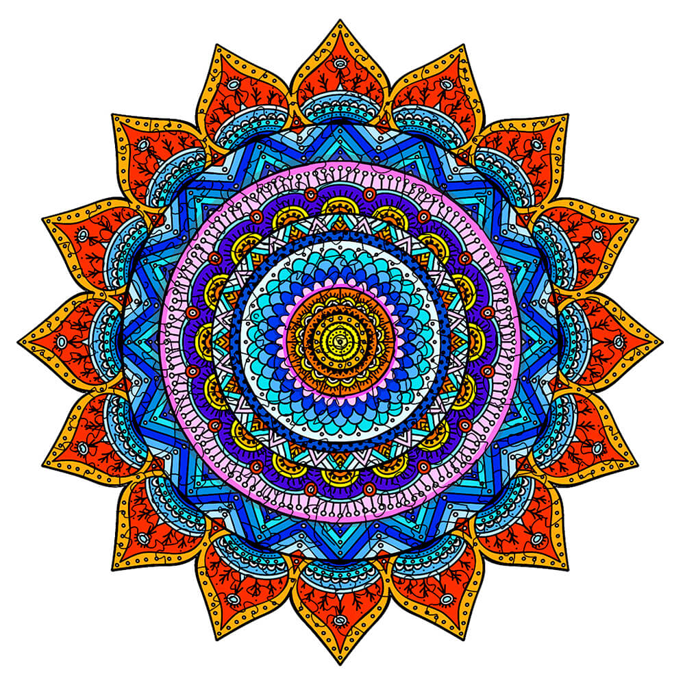 Puzzle En Bois - Mandala Universel